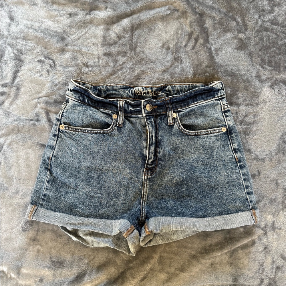 Denim High-Waisted Women's Shorts